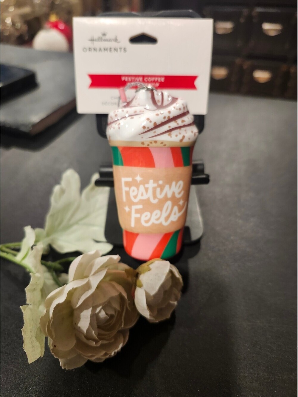 Hallmark Christmas Tree Ornament - Festive Coffee ~ new 2025 Festive Feels